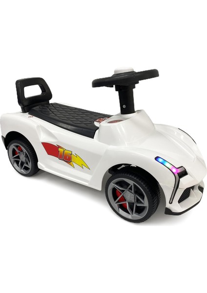 Harika Peluş Pedalsız Ilk Arabam Fasty Car Müzikli Bisiklet