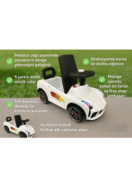 Harika Peluş Pedalsız Ilk Arabam Fasty Car Müzikli Bisiklet fiyatları