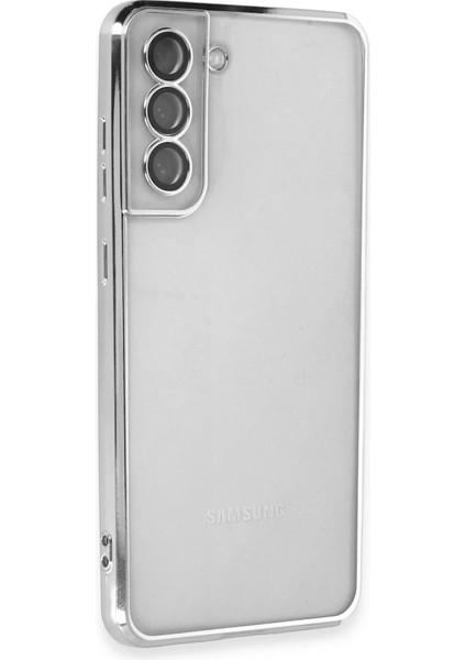 Samsung Galaxy S21 Fe Kılıf Razer Lensli Silikon - Gümüş Ferrg fiyatları