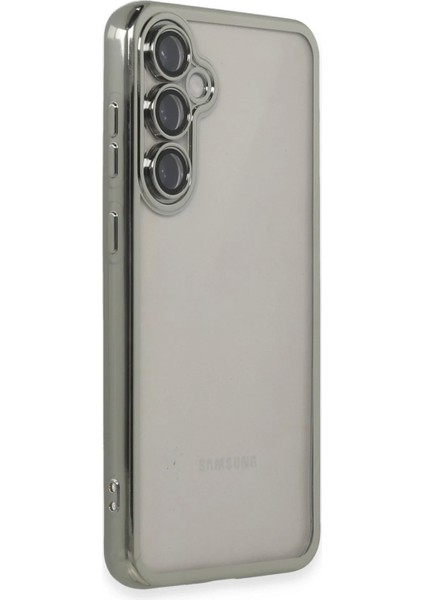 Samsung Galaxy S23 Fe Kılıf Razer Lensli Silikon - Gümüş Ferrg fiyatları