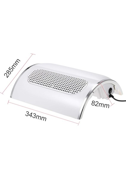 3 Fanlı 40W Profesyonel Tırnak Toz Emici Cihaz Manikür Pedikür Toz Toplama Makinesi Güçlü Vakum Fan