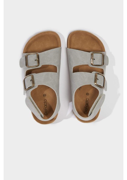 Erkek Çocuk Cırt Cırtlı Düz Taban Sandalet C2786A825SM