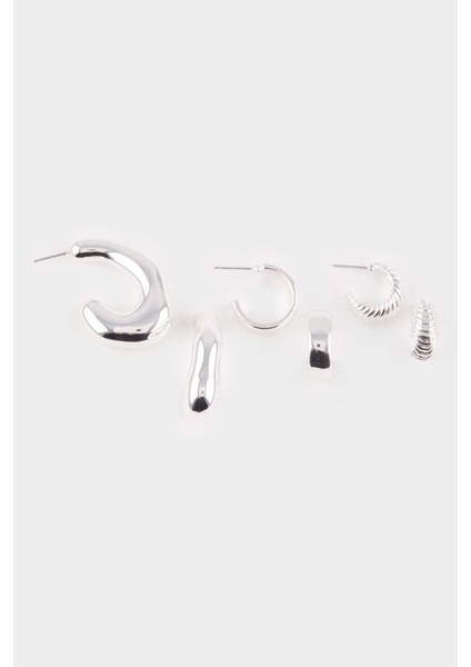 Kadın 3'lü Silver Küpe E9058AXNS