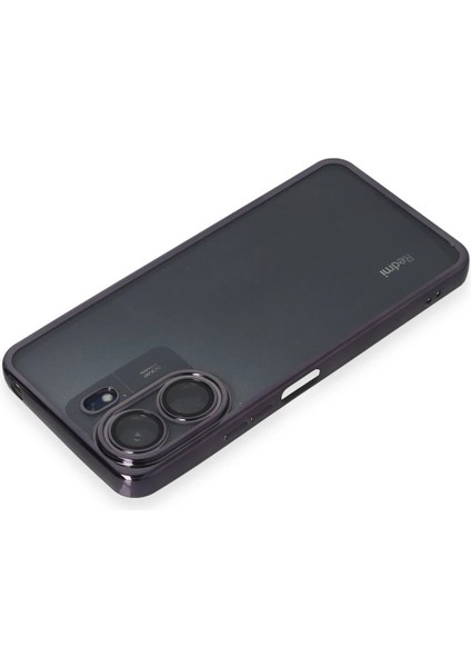 Xiaomi Redmi 13C Kılıf Razer Lensli Silikon - Mor Ferrg modelleri