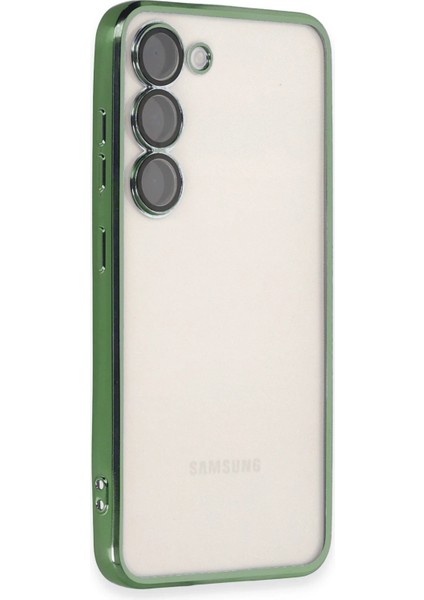 Samsung Galaxy S23 Kılıf Razer Lensli Silikon - Yeşil Ferrg