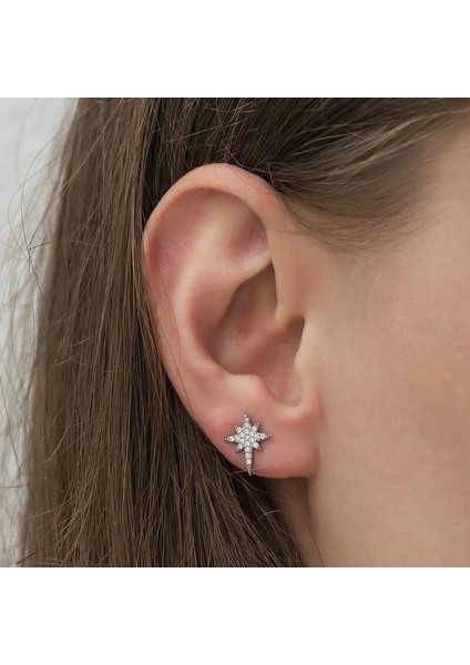 Gümüş Kutup Yıldızı Küpe fiyatları