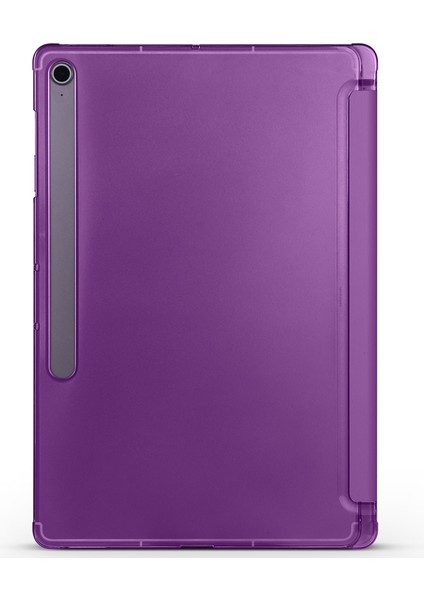 Samsung Galaxy Tab S10 Fe Plus Kılıf Smart Case Kalem Bölmeli Standlı Arkası Buğlu Mika fiyatları