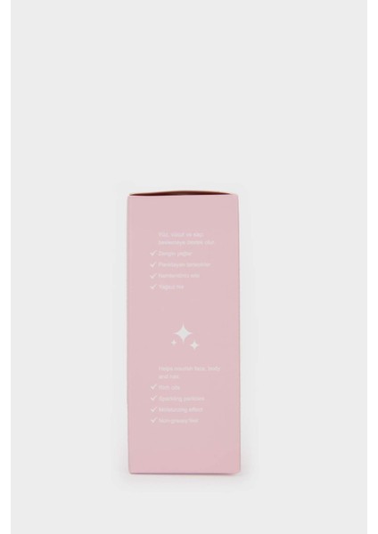 Kadın Defacto Shımmer Blush Meyvemsi 100 ml Parıltılı Vücut Yağı E9461AXNS