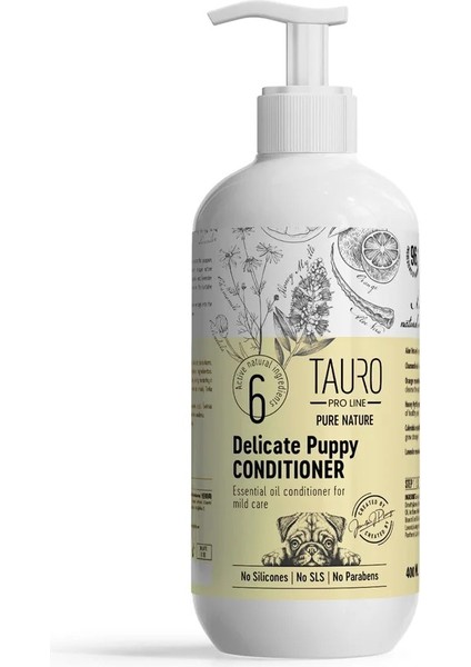 Pure Nature Delicate Puppy Hassas Tüyler İçin Yavru Köpek Bakım Kremi 400 ML