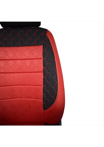 Renault Symbol Uyumlu Kırmızı Oto Koltuk Kılıfı (Tam Takım Ön Arka Araç Koltuk Kılıfı) fırsatları