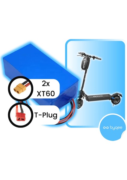 OV-012X Elektrikli Scooter Batarya - 48 V - 20 Ah (Yenilenmiş Pil Paketi)