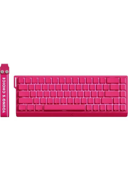 ACE68 E-Sport Rose Red %65 Hall Effect Uranus Manyetik Switch Esports Rgb Hotswap Mekanik Gaming Klavye (MC-ACE68-24)