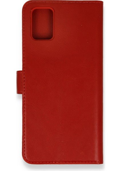 Samsung Galaxy A71 Trend S Plus Kapaklı Kılıf - Kırmızı Ferrg