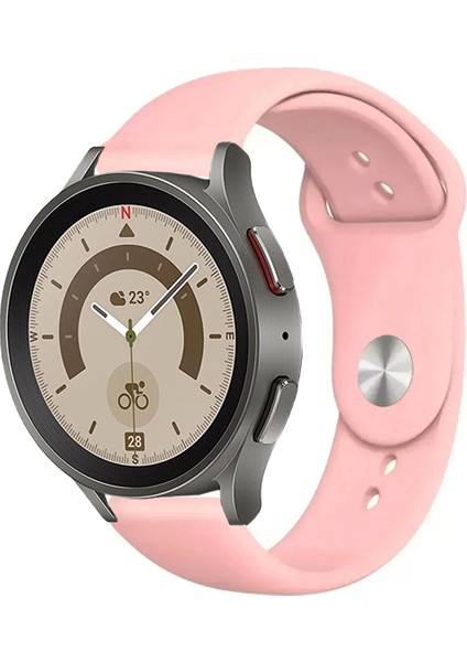 Samsung Galaxy Watch 4 5 5pro 6 ile Uyumlu Kordon Yumuşak Dokulu Esnek Jel Silikon Kayış