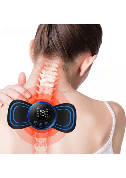 Mini Elektrikli Kelebek Masaj Aleti, USB Şarjlı ve Titreşimli Kompakt Tasarım