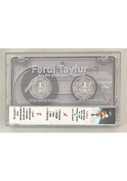 Ferdi Tayfur Allah Şahidim Olsun Kaset (Orijinal Dönem Baskı Kaset) fiyatları