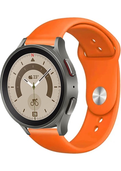 Samsung Galaxy Watch 4 5 5pro 6 ile Uyumlu Kordon Yumuşak Dokulu Esnek Jel Silikon Kayış