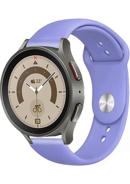 Samsung Galaxy Watch 4 5 5pro 6 ile Uyumlu Kordon Yumuşak Dokulu Esnek Jel Silikon Kayış