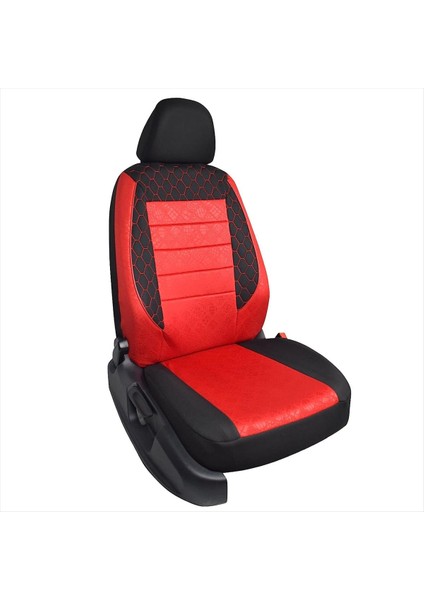 Honda Civic Premium Uyumlu Kırmızı Oto Koltuk Kılıfı (Tam Takım Ön Arka Araç Koltuk Kılıfı) modelleri