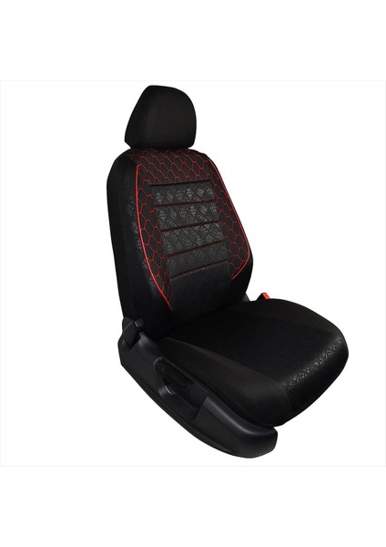 Fiat / Tofaş Tipo Uyumlu Siyah-Kırmızı Oto Koltuk Kılıfı (Tam Takım Ön Arka Araç Koltuk Kılıfı) fırsatları