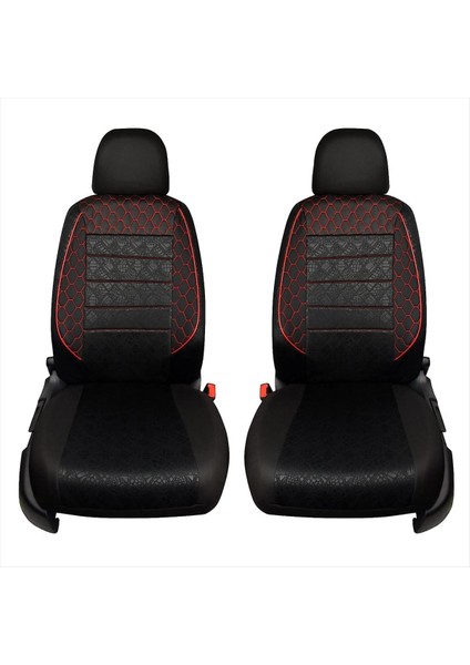 Honda Civic Euro Uyumlu Siyah-Kırmızı Oto Koltuk Kılıfı (Tam Takım Ön Arka Araç Koltuk Kılıfı) fiyatları