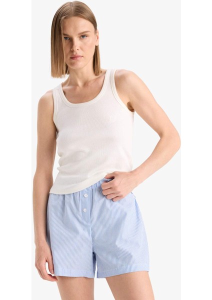 Regular Fit Poplin 2'li Alt-Fall in Love E4342AX25SM