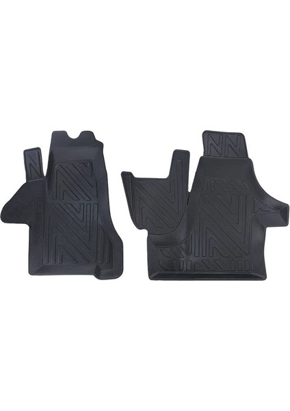 Volkswagen Trasnporter T5 ile Uyumlu Carbon Desenli Ultra Premium Havuzlu Oto Paspas