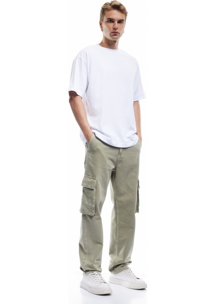 Kısa Kollu Bisiklet Yaka Pamuklu Basic Oversize Tişört fiyatları