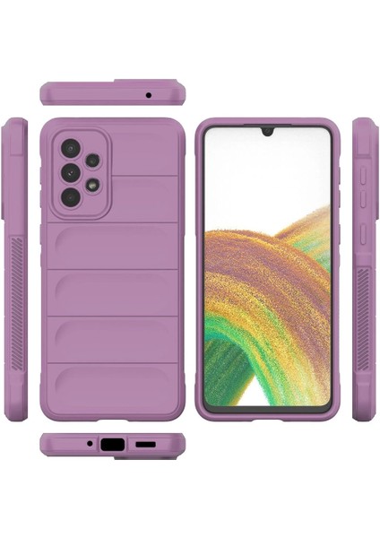 Samsung Galaxy A33 5g Kılıf Optimum Silikon - Mor Ferrg modelleri