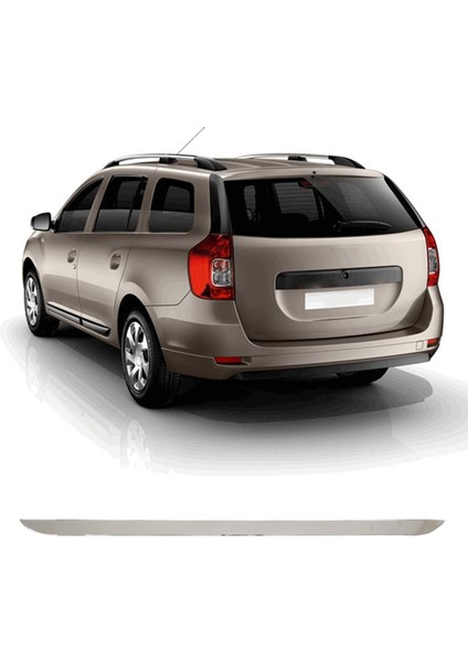 Dacia Logan Mcv Uyumlu 2013 ve Üzeri Krom Bagaj Alt Çıtası Paslanmaz Çelik