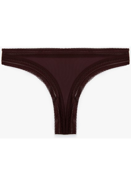 Dantel Detaylı String Külot