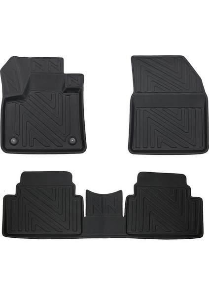Citroen C5 Aircross 2022+ ile Uyumlu Carbon Desenli Ultra Premium Havuzlu Oto Paspas