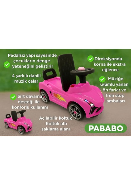 Ayıcı Oyuncak Pedalsız Ilk Arabam Fasty Car Müzikli Bisiklet fırsatları
