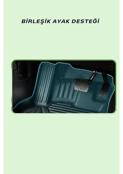 Ford Connect 2023 Sonrasi Panelvan ile Uyumlu Carbon Desenli Ultra Premium Havuzlu Oto Paspas