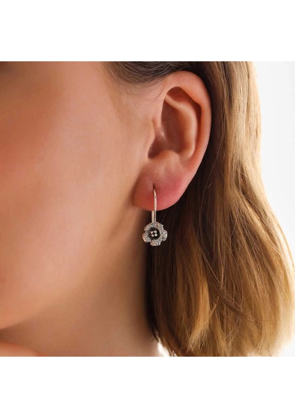 Gümüş Sallantılı Gül Kadın Küpe fiyatları