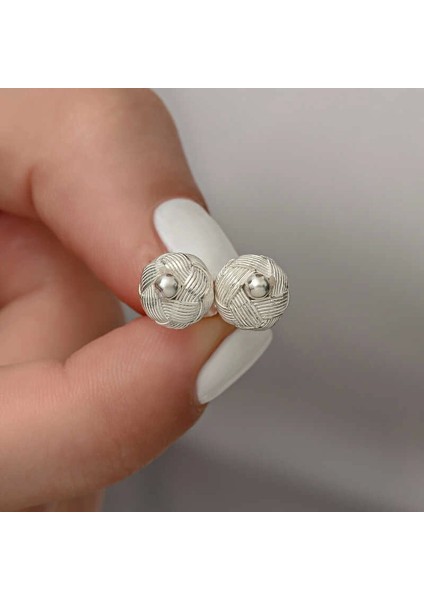 Gümüş Kazaziye Örgü Çivili Küpe fiyatları