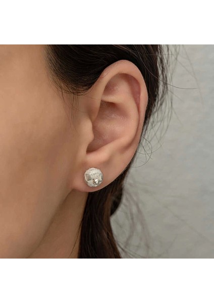 Gümüş Kazaziye Örgü Çivili Küpe indirimleri