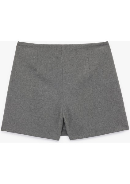 Standart Bel Fermuarlı Viskon Karışımlı Mini Şort Etek fiyatları