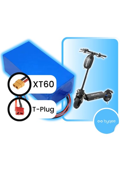 OV-011 Elektrikli Scooter Batarya - 48 V - 10 Ah ( Pil: SAMSUNG, Sağlık: >%95 )