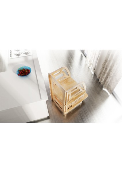 Bebek Mama Sandalyesi, Ahşap Mama Sandalyesi, Montessori 95 cm Mama ve Çocuk Oyun Sandalyesi
