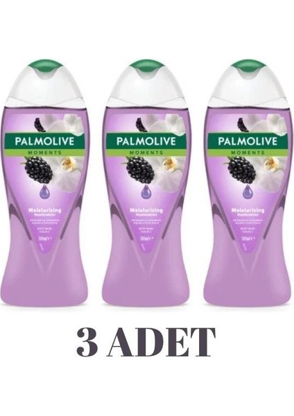 Moments Böğürtlen & Orkide Özlü Banyo ve Duş Jeli 500X3 3'lü