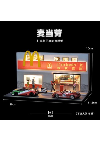 1:64 Minyatür Sahne Modeli Simülasyon 711 Market Süpermarket Fotoğrafçılık Sahne Süsleri Üç Boyutlu Monte Edilmiş (Yurt Dışından)