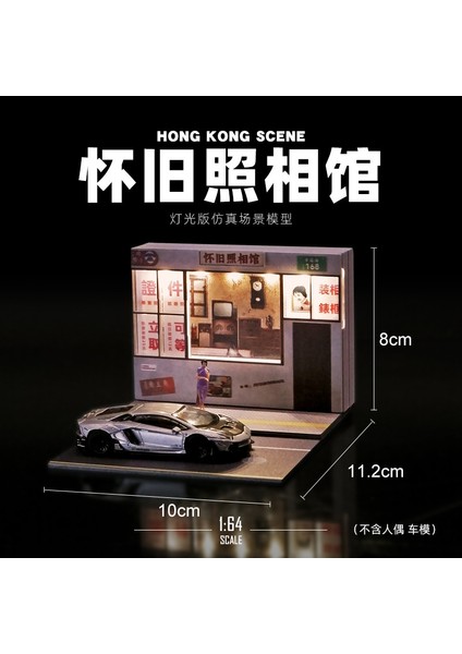 1:64 Minyatür Sahne Modeli Simülasyon 711 Market Süpermarket Fotoğrafçılık Sahne Süsleri Üç Boyutlu Monte Edilmiş (Yurt Dışından)