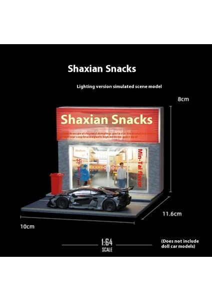 1:64 Minyatür Sahne Modeli Simülasyon 711 Market Süpermarket Fotoğrafçılık Sahne Süsleri Üç Boyutlu Monte Edilmiş (Yurt Dışından)