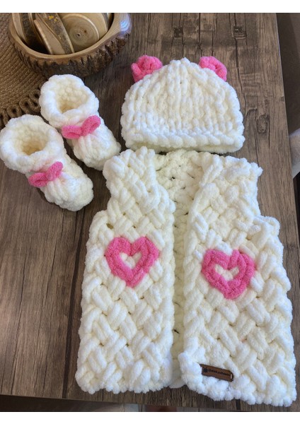 Puffy Kalp Model Bebek Yelek Set fırsatları