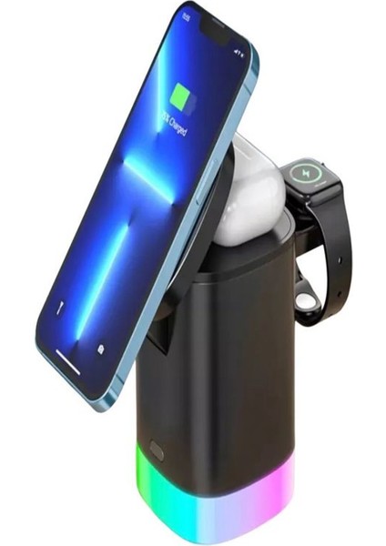 AW13 3in1, 15 Watt Katlanabilir Wireless Şarj Standı