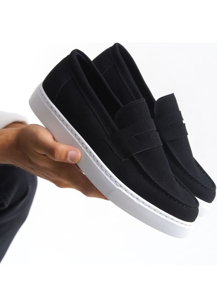 J180 Estilo x Bağcıksız Süet Erkek Günlük Spor Klasik Ayakkabı Sbt - Siyah fırsatları