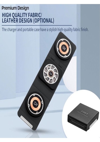 AW14 3in1, 15 Watt Katlanabilir Wireless Şarj Standı indirimleri