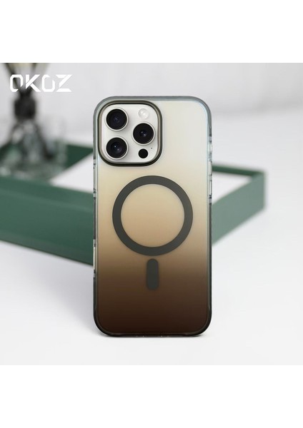 iPhone 15 Pro Grace Renk Geçişli Magsafe Koruyucu Kılıf