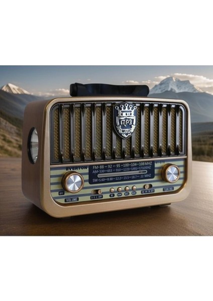 RT-878 Usb/bt/fm Nostajik Radyo + Fenerli Müzik Çalar fırsatları
